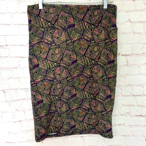 LuLaRoe Colorful Abstract Skirt - Size Medium - Picture 1 of 5